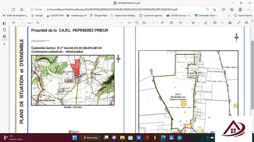 Terrain Secteur Auffay AGENCE DE LA SCIE